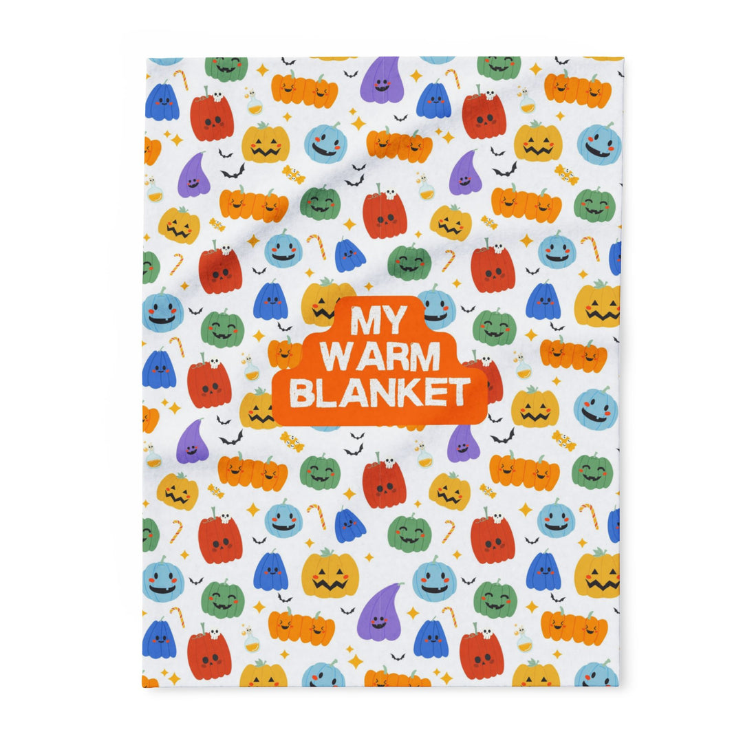 Playful Pumpkins “My Warm Blanket” Fleece Throw