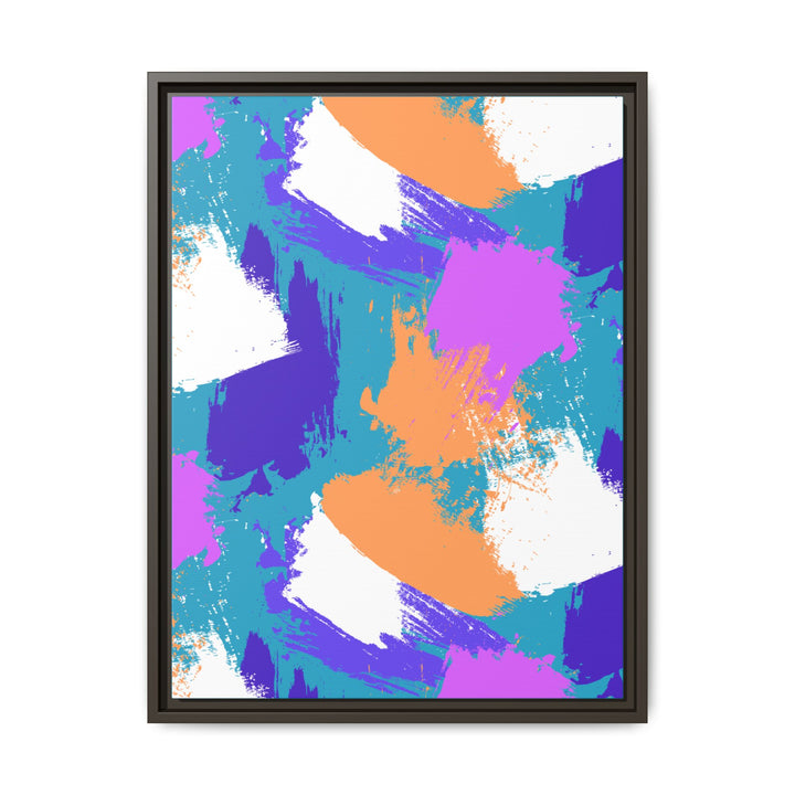 Brushstrokes Harmony Framed Canvas