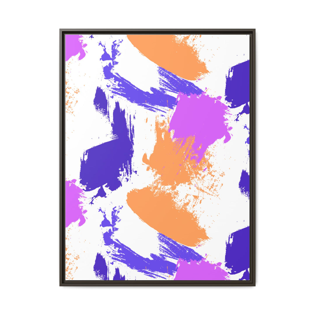 Brushstrokes Harmony Framed Canvas