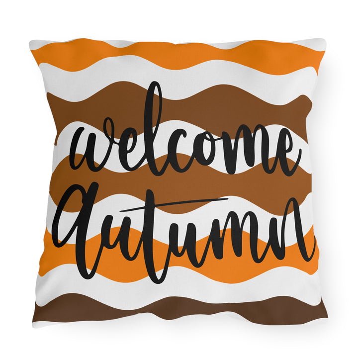 Welcome Autumn Outdoor Pillow