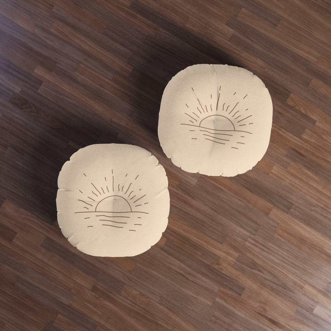 Sunrise Tufted Floor Pillow - Round