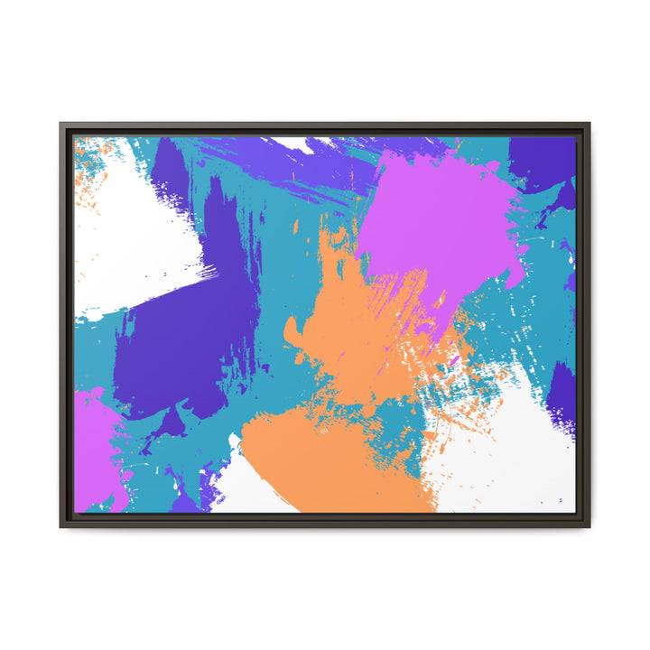 Brushstrokes Harmony Framed Canvas