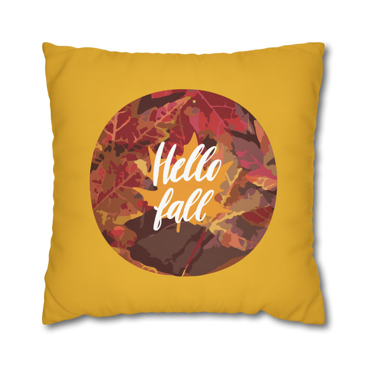 Hello Fall Leaves Pillowcase