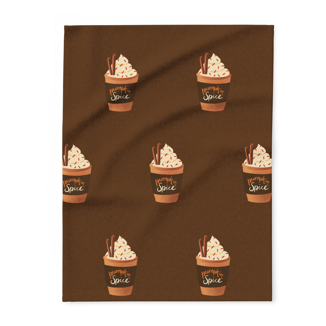 Pumpkin Spice Fleece Blanket