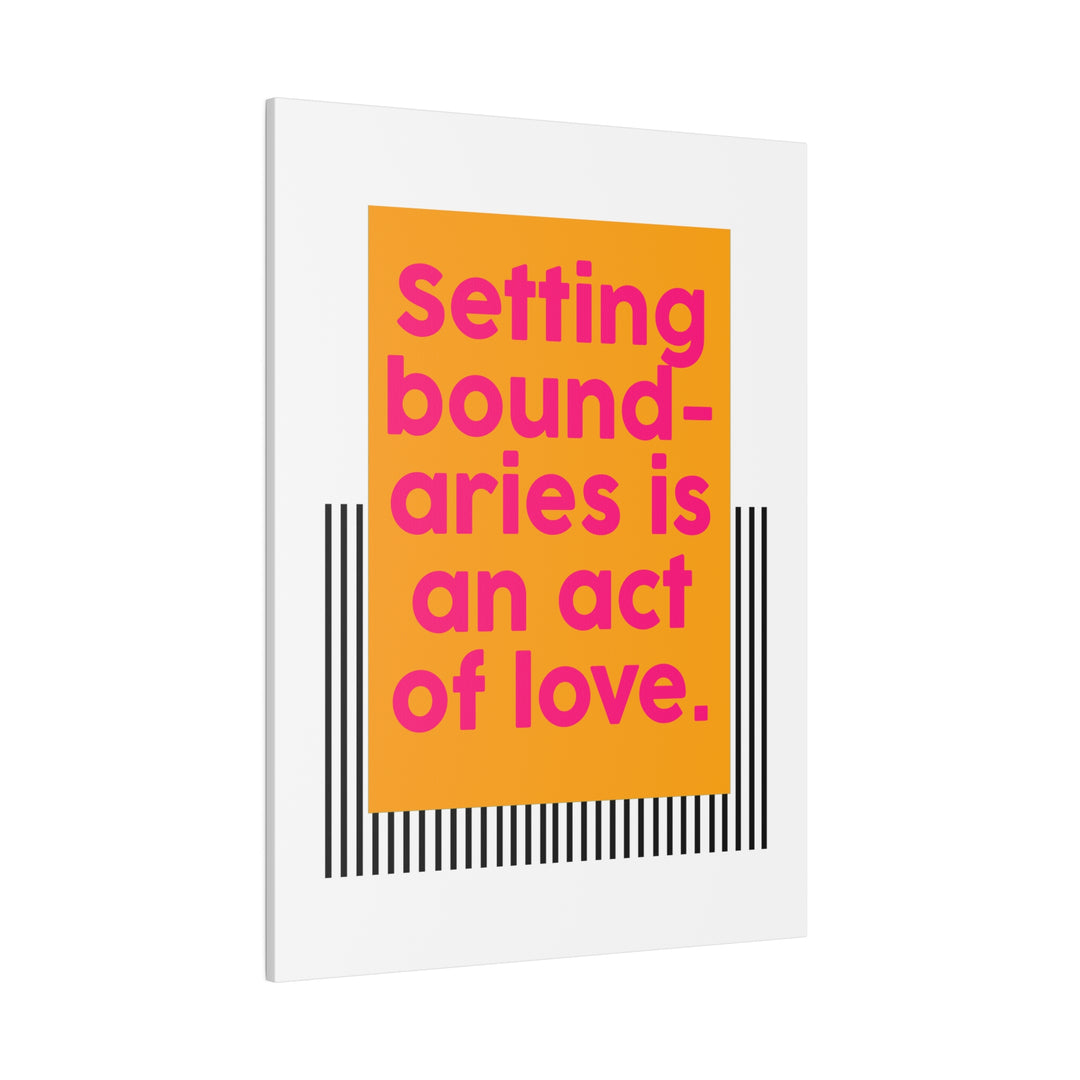 Boundaries of Love Canvas Print