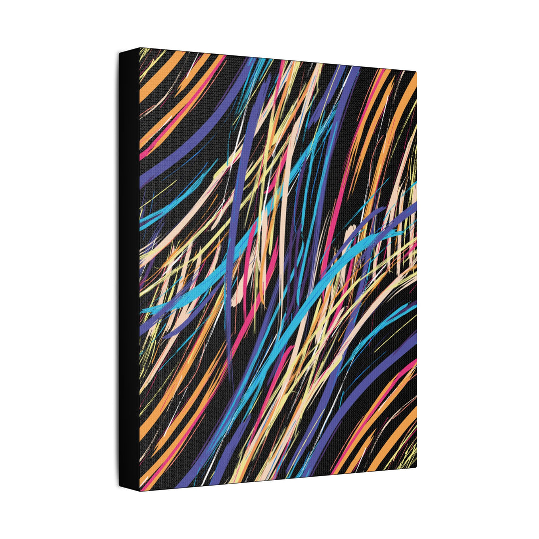 Neon Streaks Satin Canvas