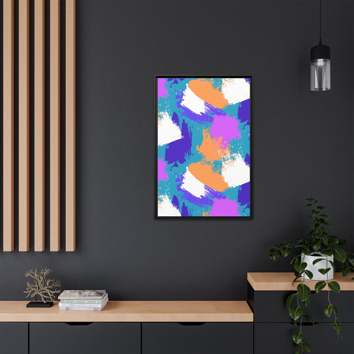 Brushstrokes Harmony Framed Canvas