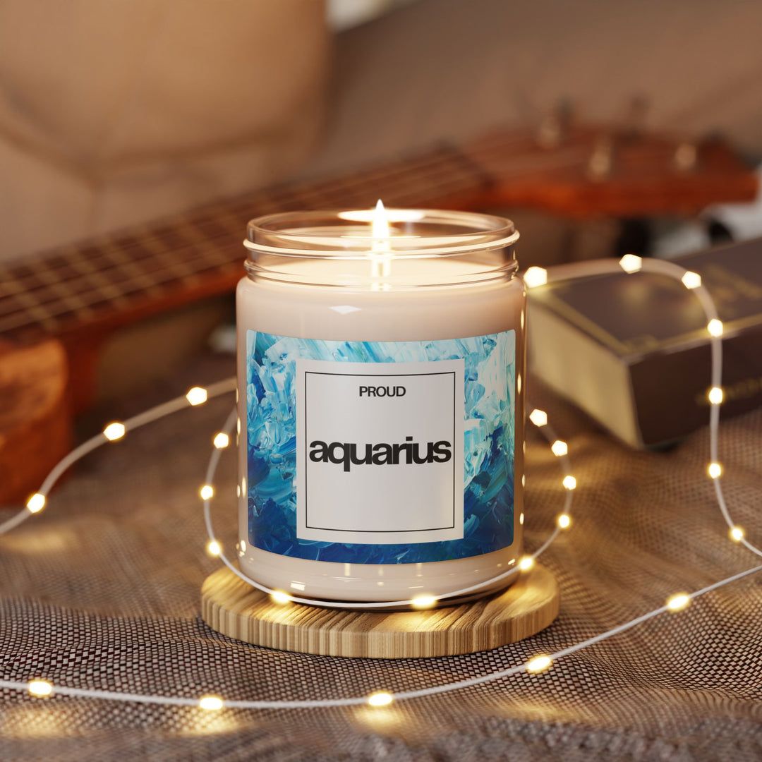 Zodiac Candle - Proud Aquarius