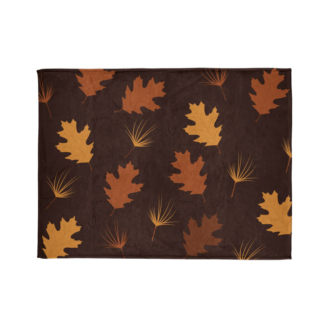 Autumn Oak Leaves Minky Blanket