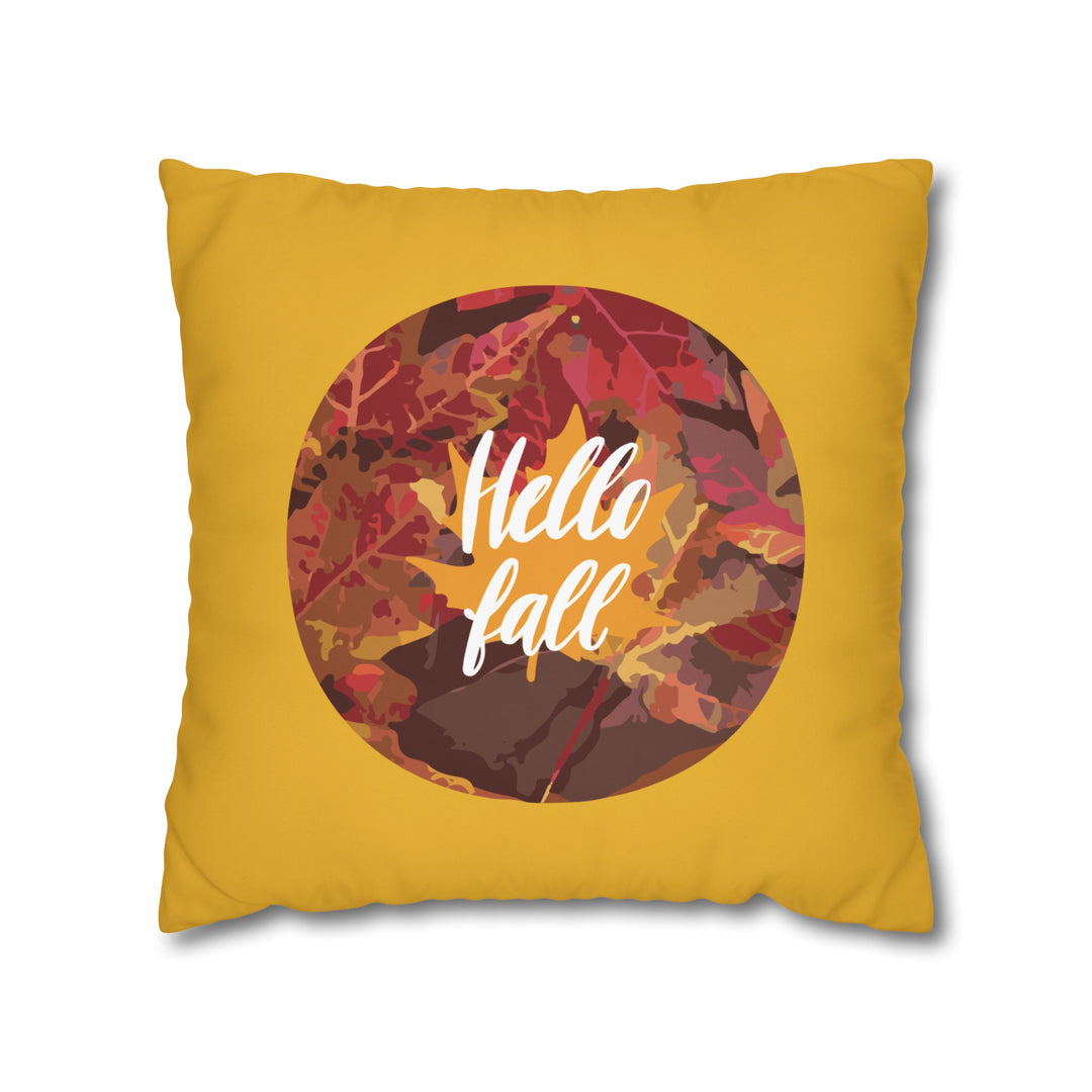 Hello Fall Leaves Pillowcase