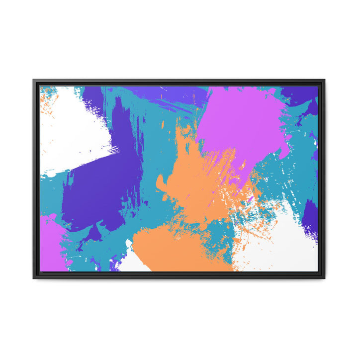 Brushstrokes Harmony Framed Canvas