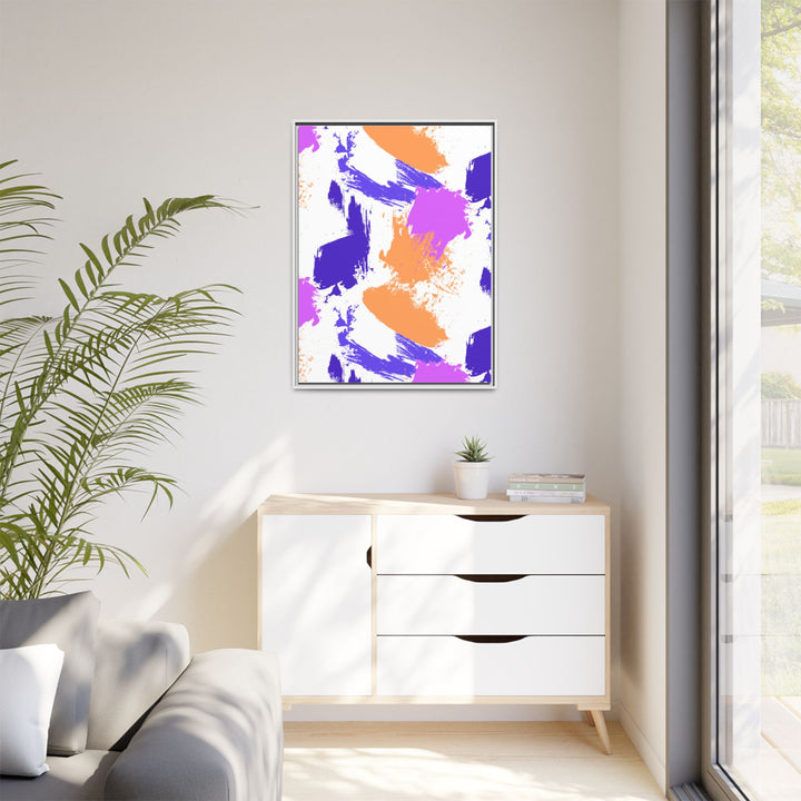 Brushstrokes Harmony Framed Canvas