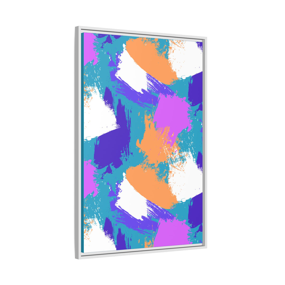 Brushstrokes Harmony Framed Canvas