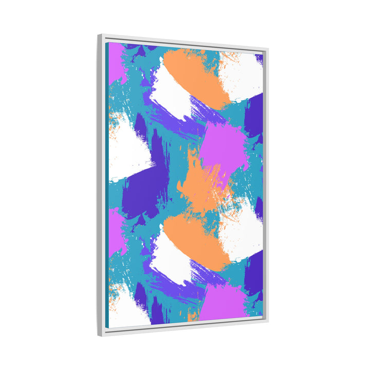 Brushstrokes Harmony Framed Canvas