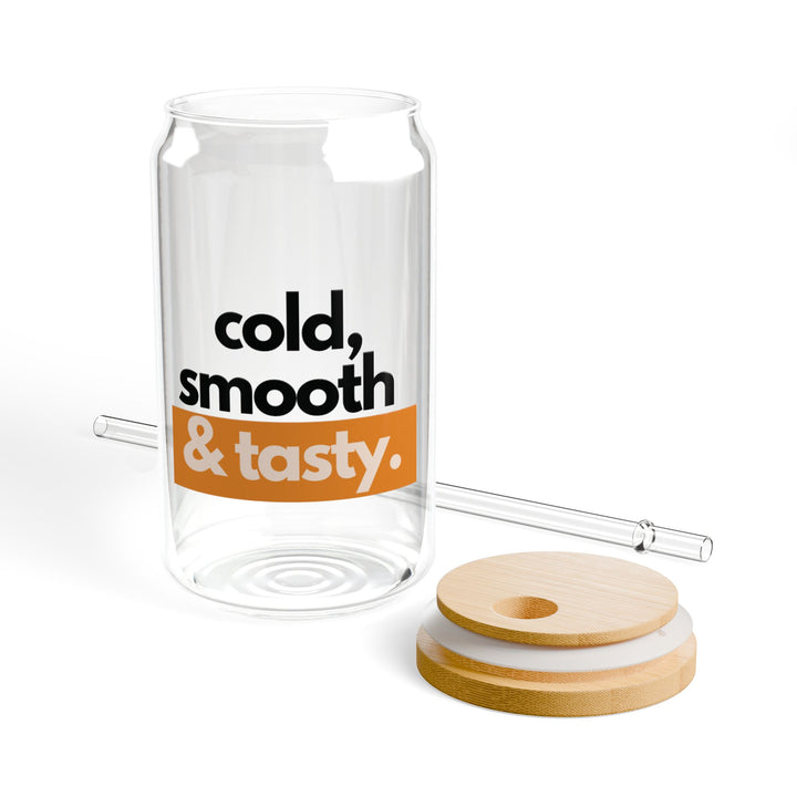 Cold, Smooth & Tasty Glass Tumbler