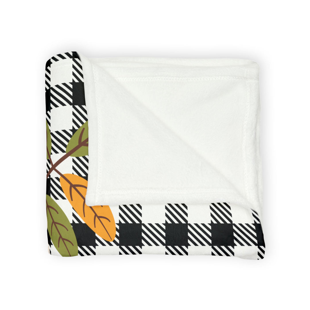 Hello Fall Plaid Minky Blanket