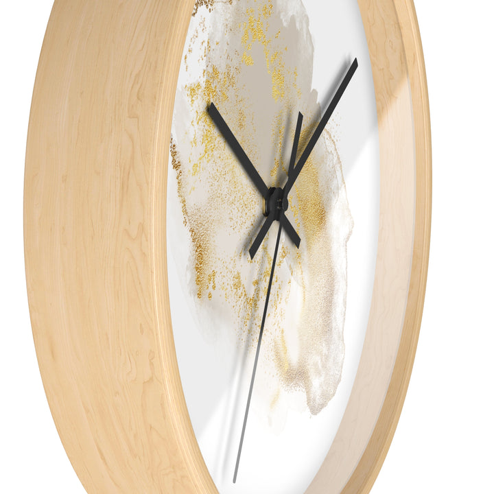 Abstract Gold Wall Clock