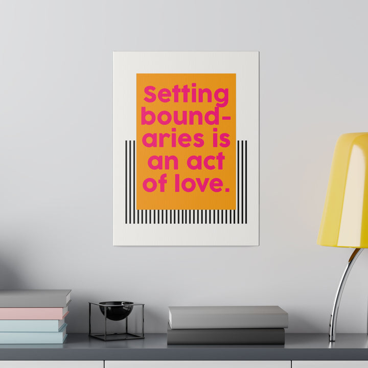 Boundaries of Love Canvas Print