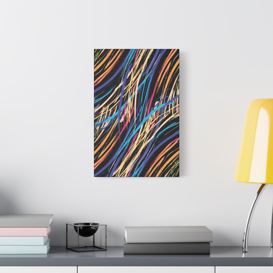 Neon Streaks Satin Canvas