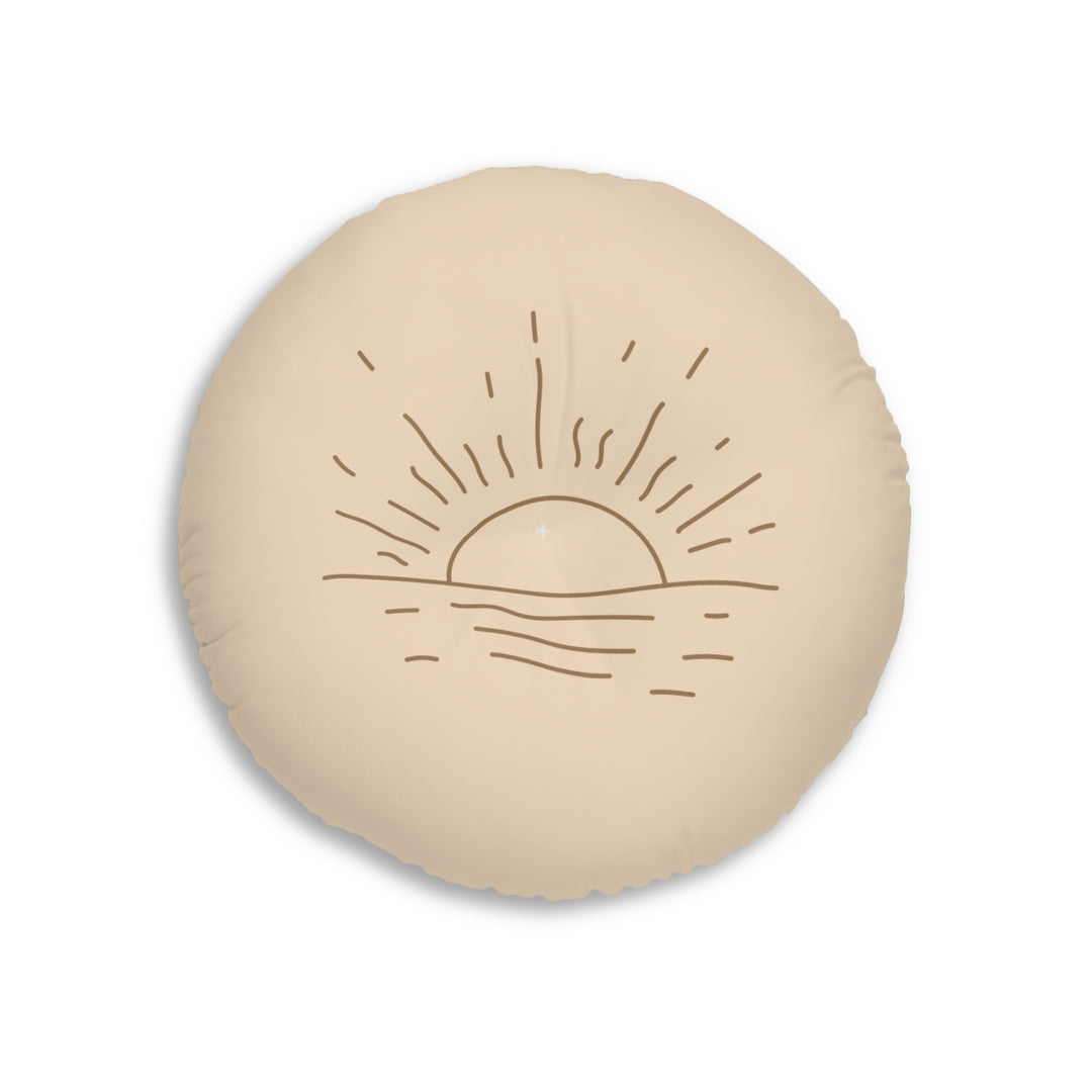 Sunrise Tufted Floor Pillow - Round