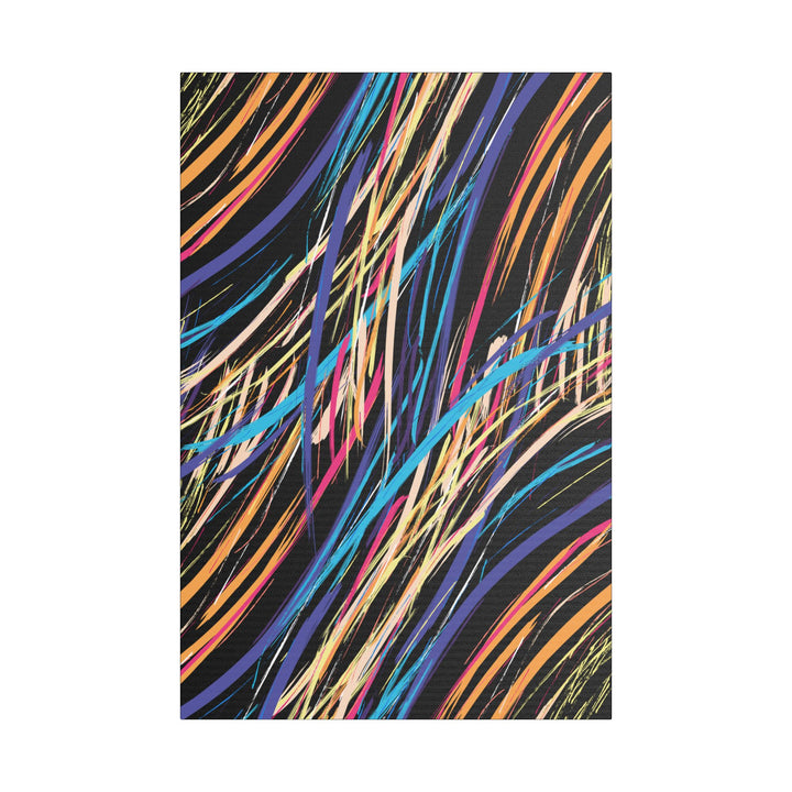 Neon Streaks Satin Canvas