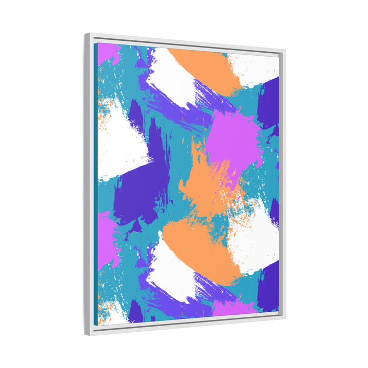 Brushstrokes Harmony Framed Canvas