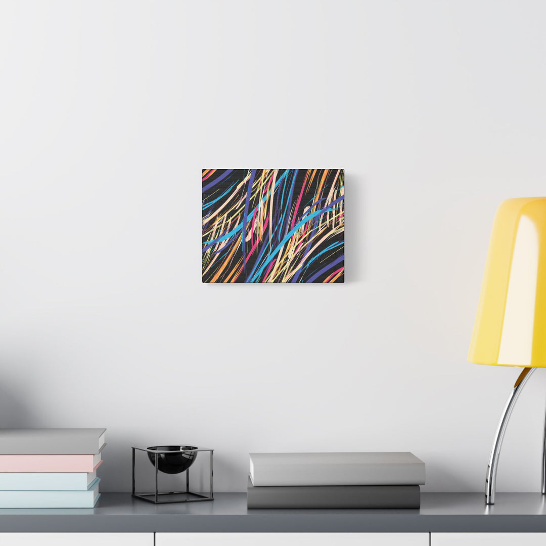 Neon Streaks Satin Canvas