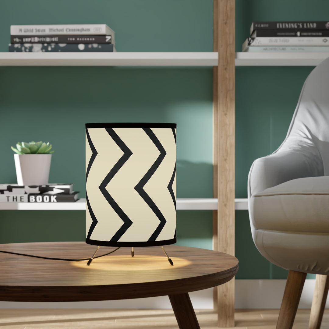 Chevron Chic Tripod Lamp