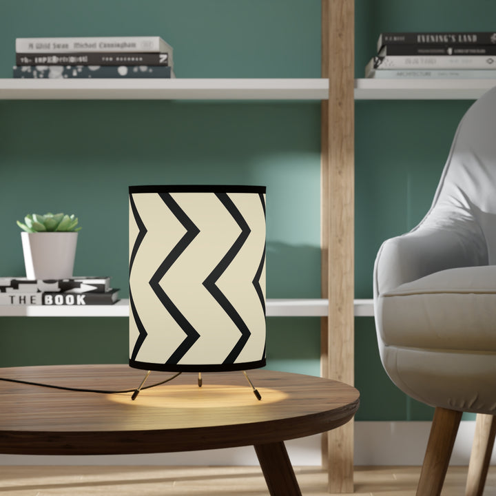 Chevron Chic Tripod Lamp