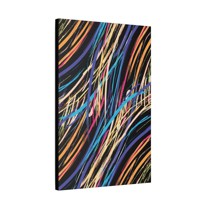 Neon Streaks Satin Canvas