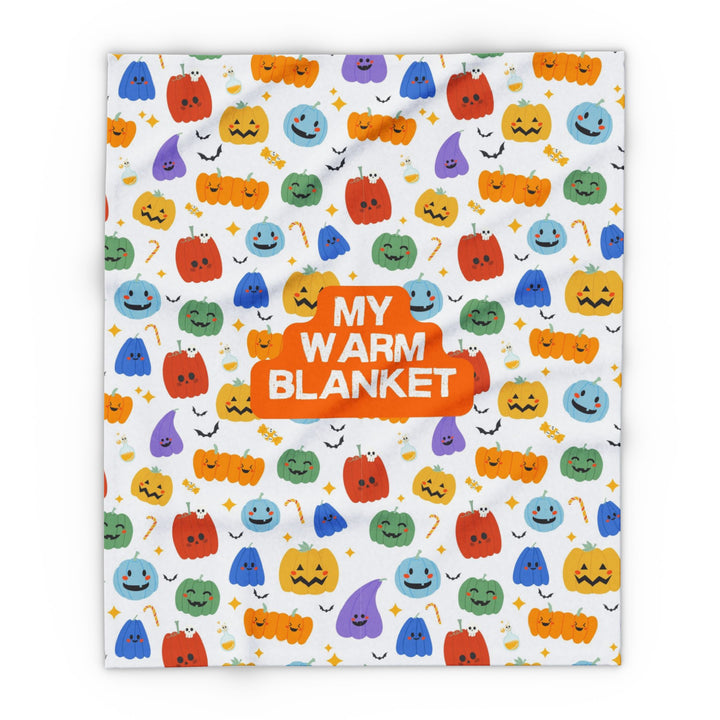 Playful Pumpkins “My Warm Blanket” Fleece Throw