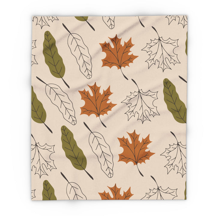 Autumn Leaves Fleece Blanket