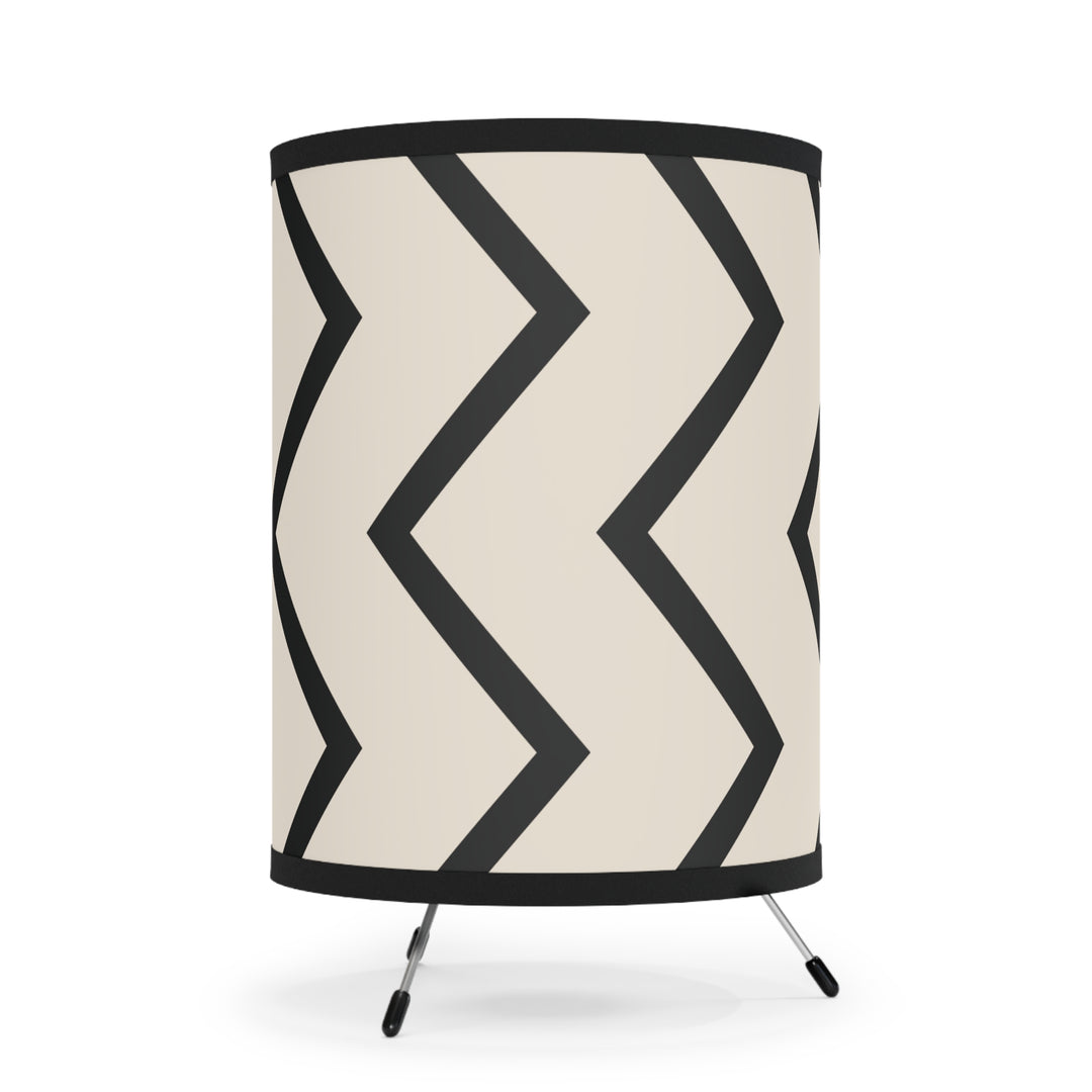 Chevron Chic Tripod Lamp