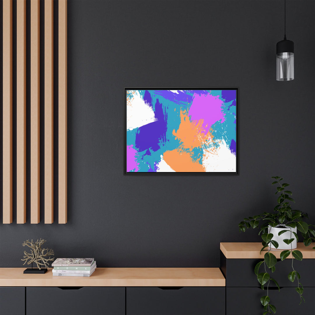 Brushstrokes Harmony Framed Canvas