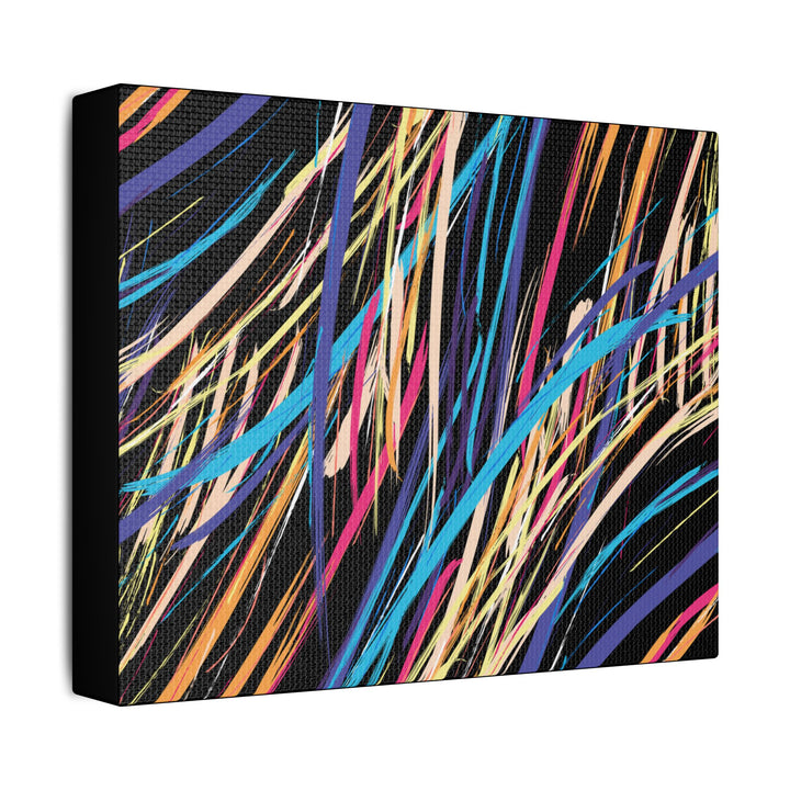 Neon Streaks Satin Canvas