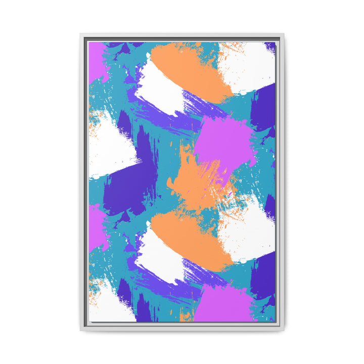 Brushstrokes Harmony Framed Canvas