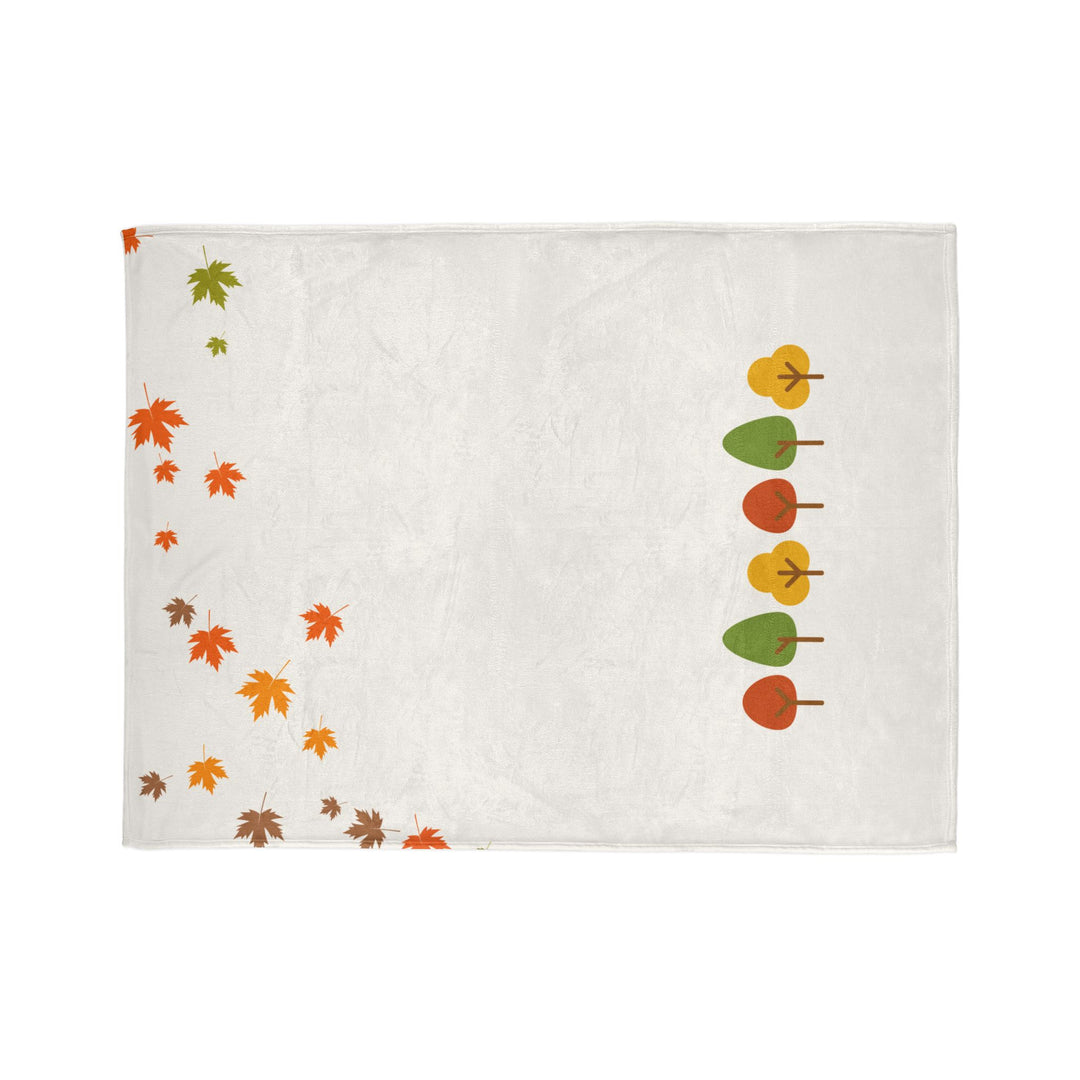 Autumn Trees Cozy Minky Blanket