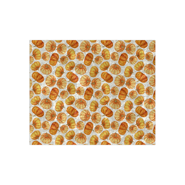 Pumpkin Patch Velvet Throw Blanket