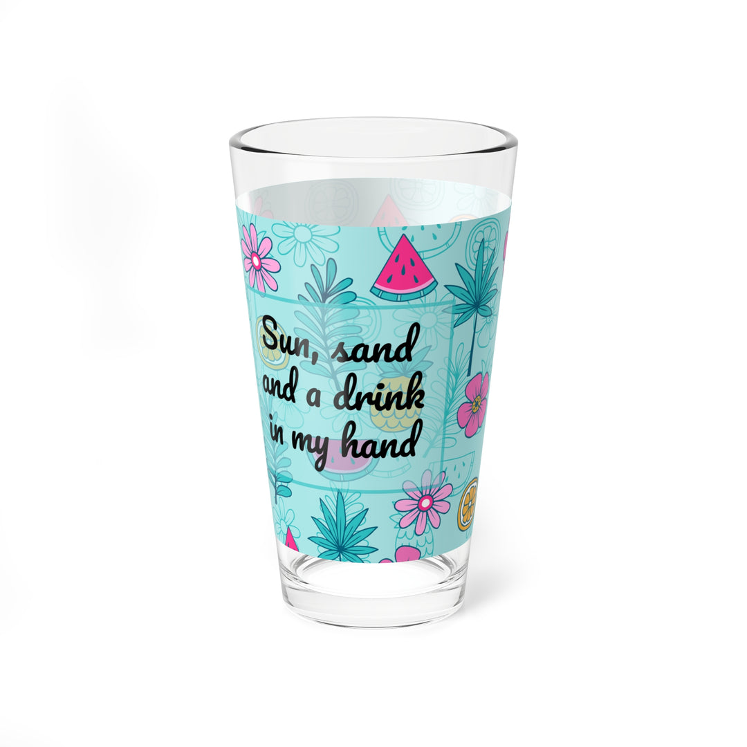 Tropical Bloom Glass 16oz