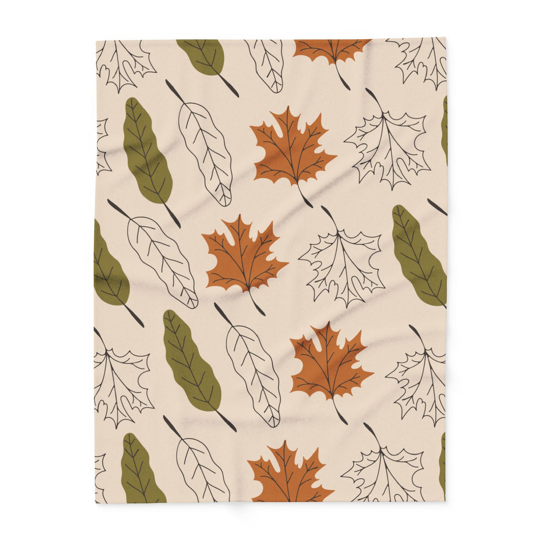 Autumn Leaves Fleece Blanket