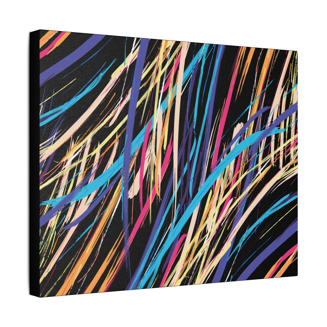 Neon Streaks Satin Canvas