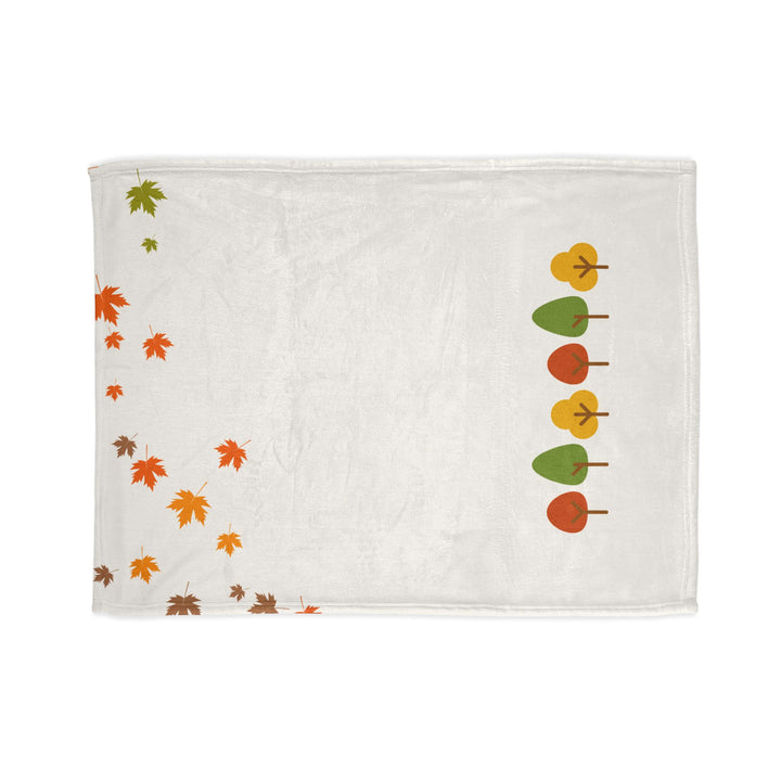 Autumn Trees Cozy Minky Blanket