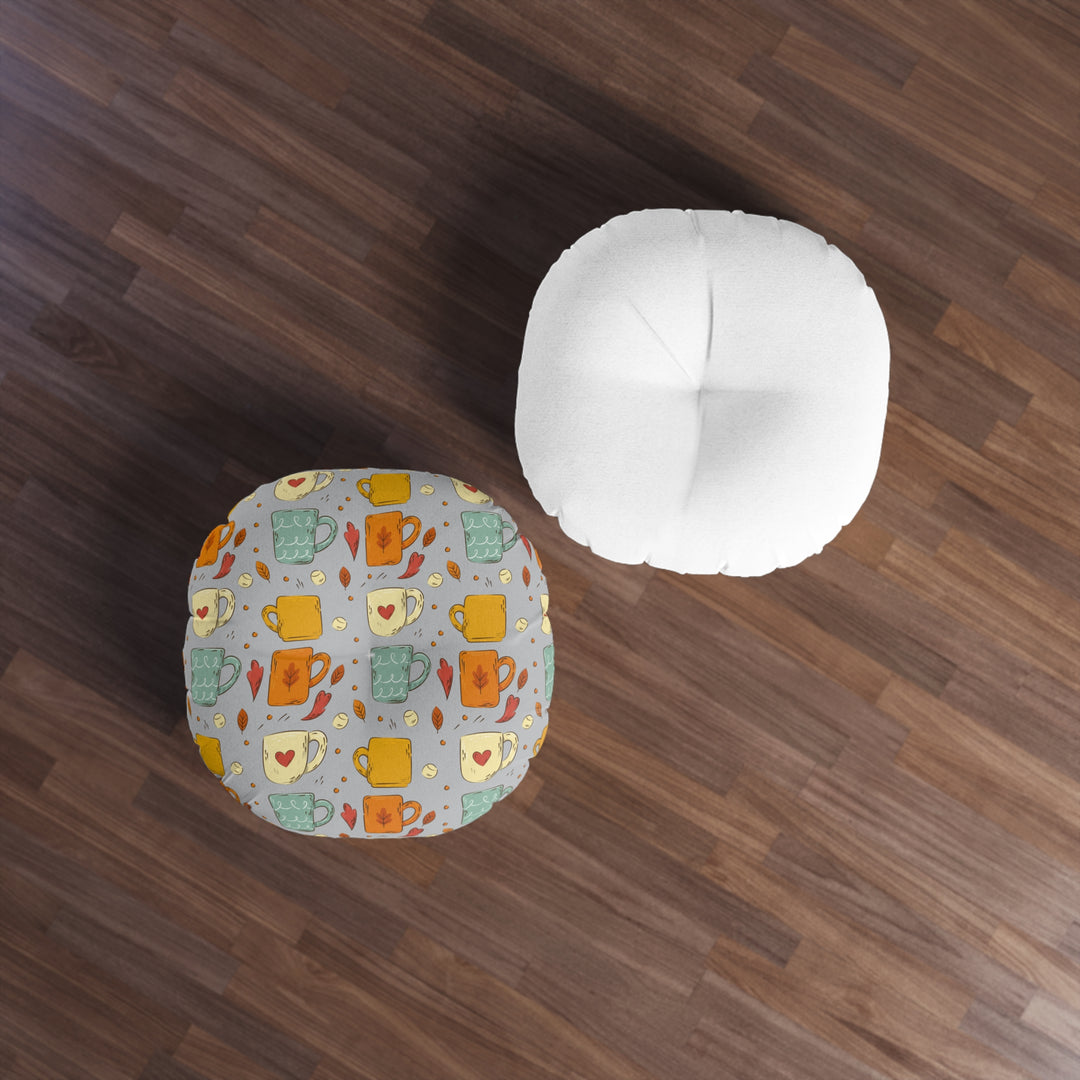 Cozy Mugs Tufted Floor Pillow