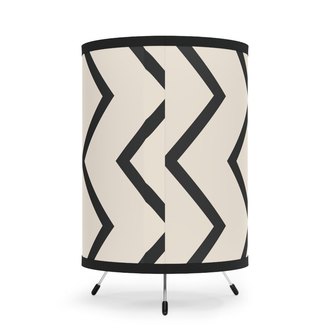 Chevron Chic Tripod Lamp