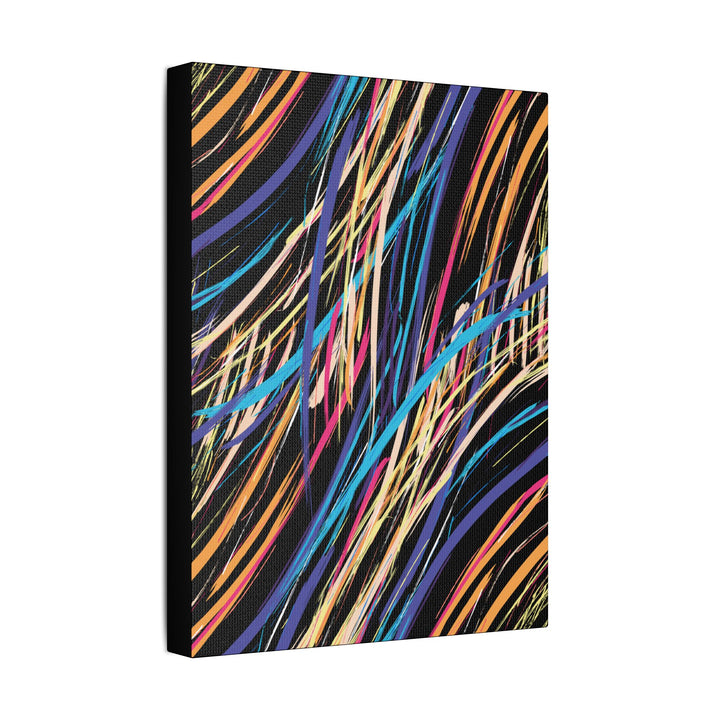 Neon Streaks Satin Canvas