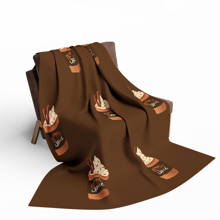 Pumpkin Spice Fleece Blanket