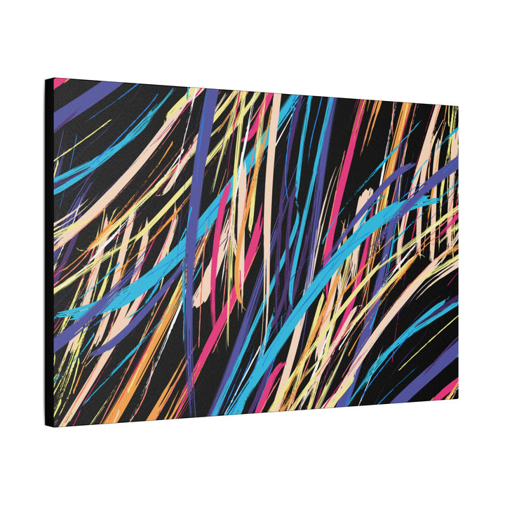 Neon Streaks Satin Canvas