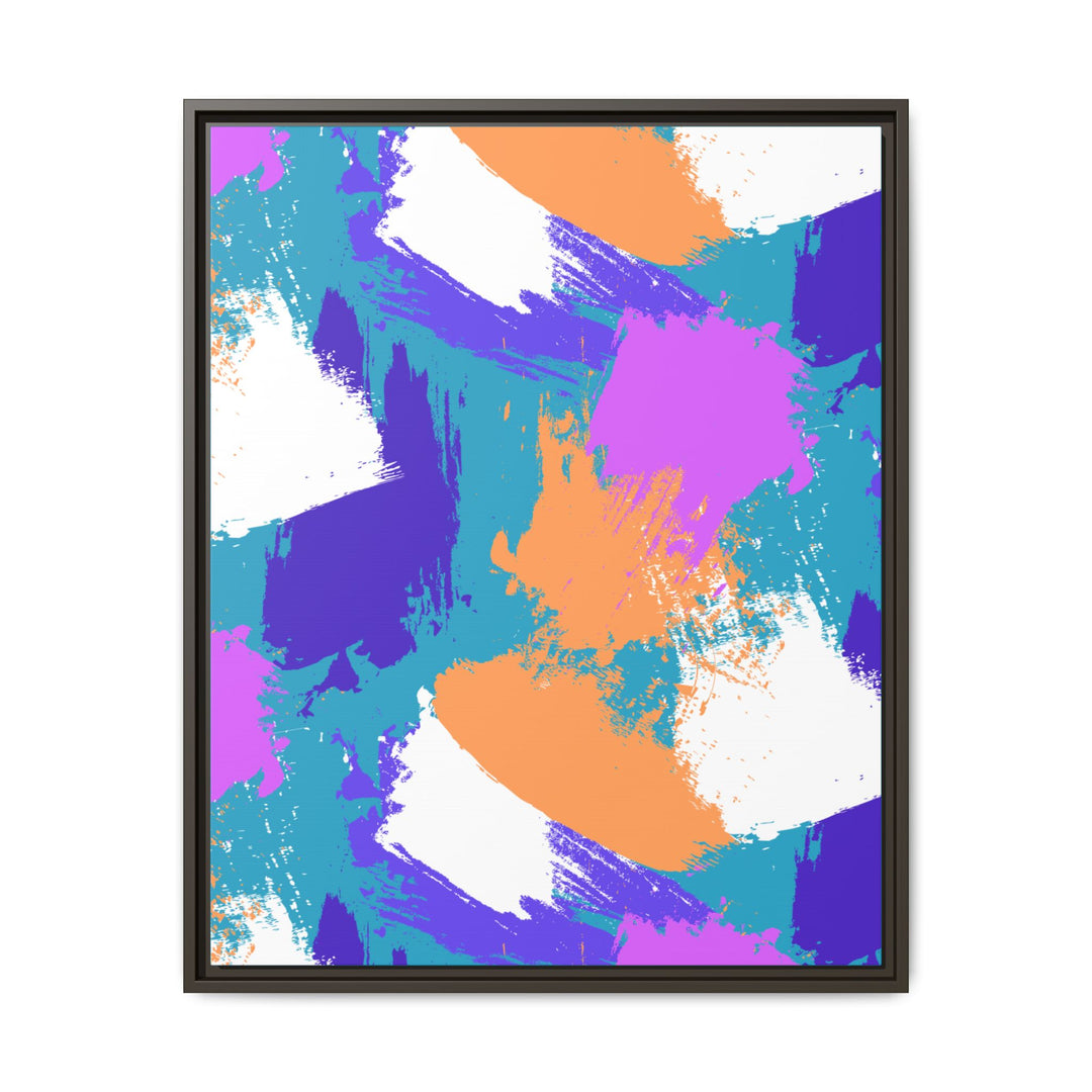 Brushstrokes Harmony Framed Canvas