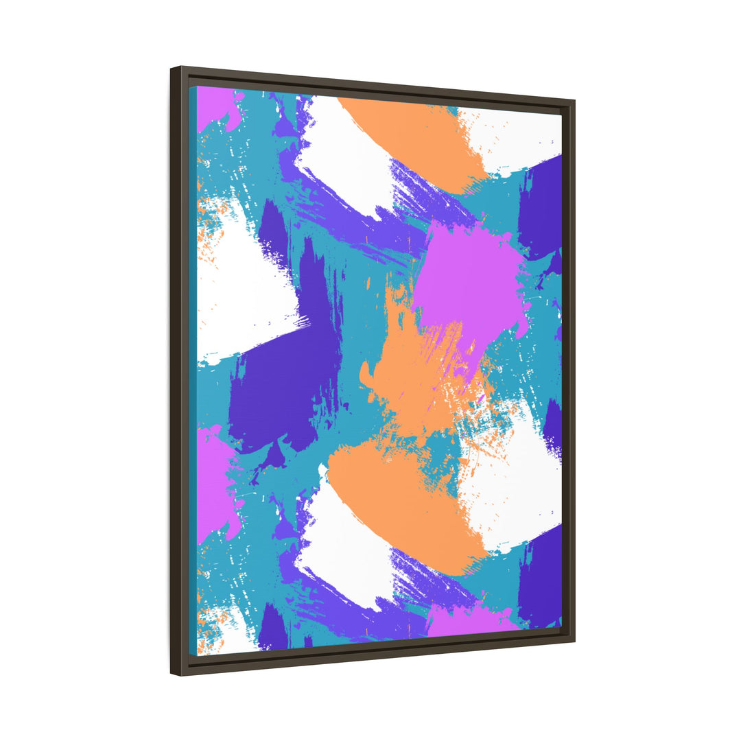 Brushstrokes Harmony Framed Canvas