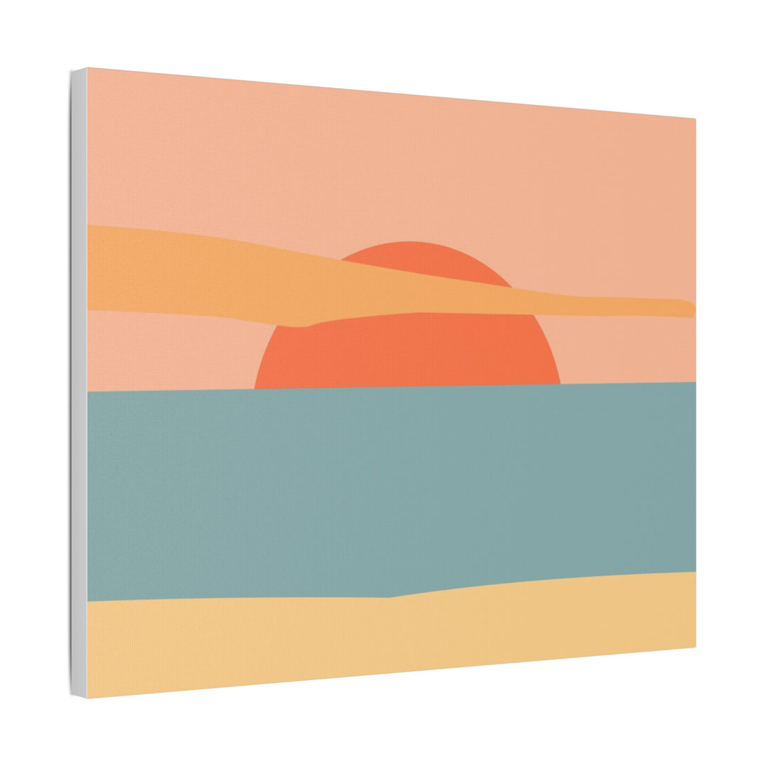 Sunset Serenity Satin Canvas